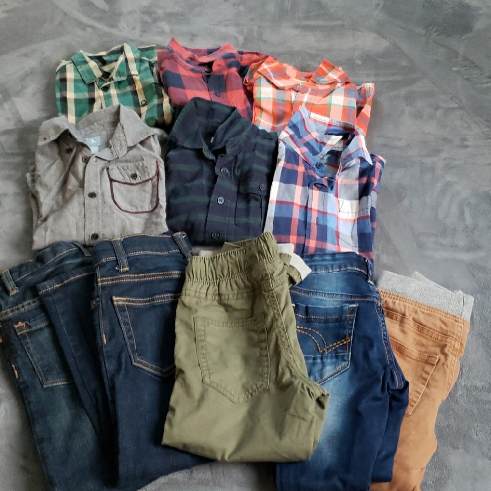 Boy's shirts and pants bundle